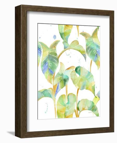 Watercolour Tropical Pattern 2-Mary Escobedo-Framed Art Print