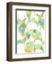 Watercolour Tropical Pattern 2-Mary Escobedo-Framed Art Print