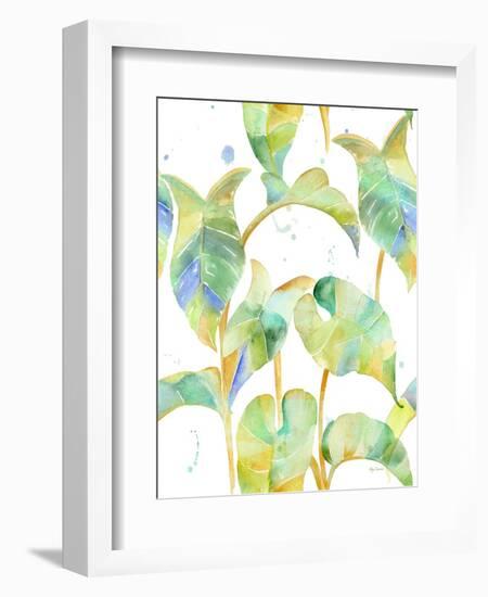 Watercolour Tropical Pattern 2-Mary Escobedo-Framed Art Print