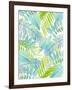 Watercolour Tropical Pattern 3-Mary Escobedo-Framed Art Print