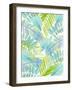 Watercolour Tropical Pattern 3-Mary Escobedo-Framed Art Print