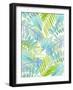 Watercolour Tropical Pattern 3-Mary Escobedo-Framed Art Print