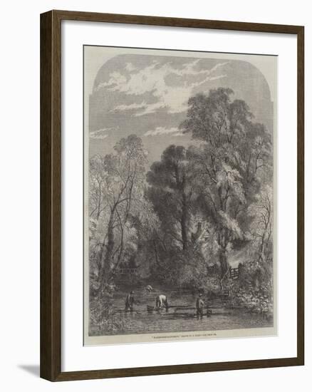 Watercress-Gathering-Samuel Read-Framed Giclee Print