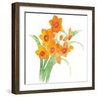 Watered Down Orange-Jace Grey-Framed Art Print