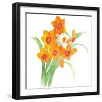 Watered Down Orange-Jace Grey-Framed Art Print