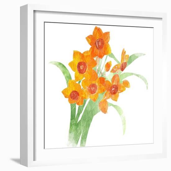 Watered Down Orange-Jace Grey-Framed Art Print