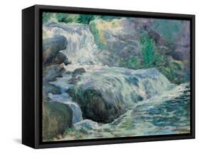 Waterfall, 1895-99-John Henry Twachtman-Framed Stretched Canvas
