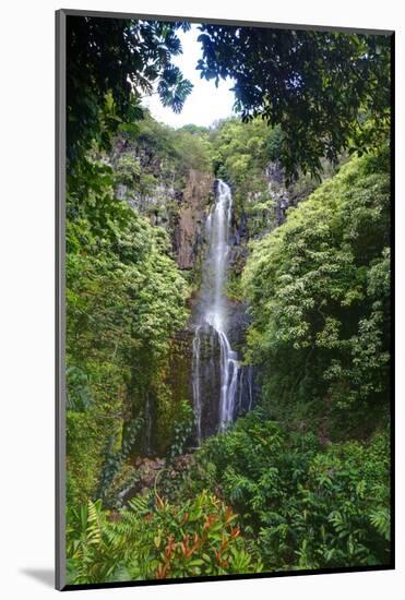 Waterfall along the Hana Highway-Terry Eggers-Mounted Photographic Print