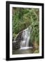 Waterfall Along the Trail to Queens Bath, Lihue, Kauai, Hawaii, USA-Richard Duval-Framed Photographic Print