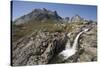 Waterfall and Mountain Landscape on Pamiagdluk Island-null-Stretched Canvas