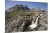 Waterfall and Mountain Landscape on Pamiagdluk Island-null-Mounted Photographic Print