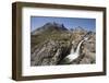 Waterfall and Mountain Landscape on Pamiagdluk Island-null-Framed Photographic Print