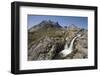 Waterfall and Mountain Landscape on Pamiagdluk Island-null-Framed Photographic Print