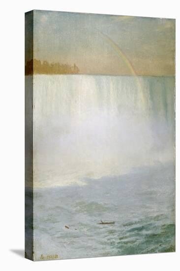 Waterfall and Rainbow, Niagara-Albert Bierstadt-Stretched Canvas