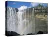 Waterfall and Rainbow, Salta Del Laja, Chile, South America-Aaron McCoy-Stretched Canvas