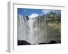 Waterfall and Rainbow, Salta Del Laja, Chile, South America-Aaron McCoy-Framed Photographic Print