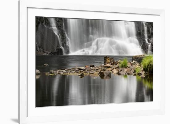 Waterfall and reflection, Oregon-Adam Jones-Framed Photographic Print