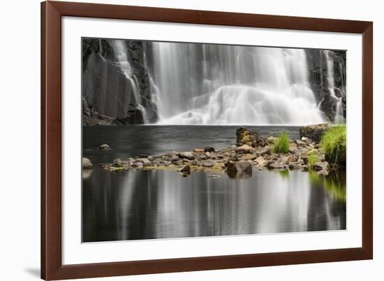 Waterfall and reflection, Oregon-Adam Jones-Framed Photographic Print