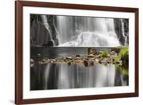 Waterfall and reflection, Oregon-Adam Jones-Framed Photographic Print