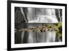 Waterfall and reflection, Oregon-Adam Jones-Framed Photographic Print