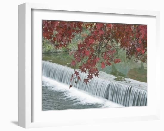 Waterfall, Arashiyama, Kyoto, Japan-Rob Tilley-Framed Premium Photographic Print