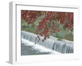 Waterfall, Arashiyama, Kyoto, Japan-Rob Tilley-Framed Premium Photographic Print