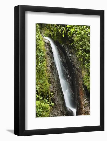 Waterfall at Arenal Hanging Bridges Where the Rainforest Is Accessible Via Walkways-Rob Francis-Framed Photographic Print