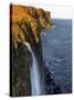 Waterfall at Kilt Rock, Famous Basaltic Cliff Near Staffin, Isle of Skye, Inner Hebrides, Scotland,-Peter Richardson-Stretched Canvas