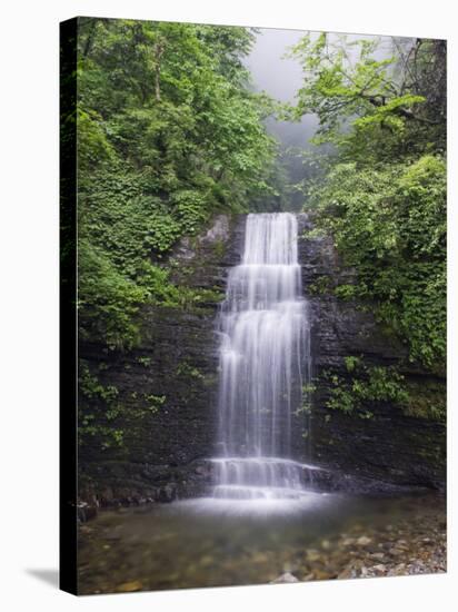 Waterfall at Mount Emei Shan, UNESCO World Heritage Site, Sichuan Province, China-Kober Christian-Stretched Canvas