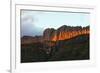 Waterfall at sunrise, Andringitra National Park, Ambalavao, central area, Madagascar, Africa-Christian Kober-Framed Photographic Print