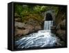 Waterfall at the End of a Tunnel-jjuhala-Framed Stretched Canvas