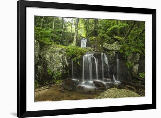 Waterfall, Blue Ridge Mountains, North Carolina, United States of America, North America-Jon Reaves-Framed Photographic Print