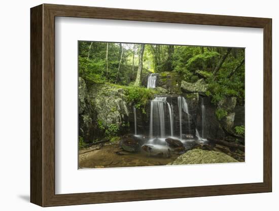 Waterfall, Blue Ridge Mountains, North Carolina, United States of America, North America-Jon Reaves-Framed Photographic Print