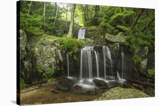 Waterfall, Blue Ridge Mountains, North Carolina, United States of America, North America-Jon Reaves-Stretched Canvas