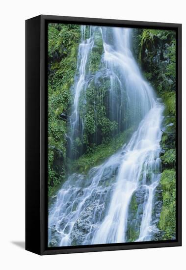 Waterfall Cascading in Los Glaciares National Park-Paul Souders-Framed Stretched Canvas