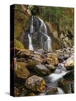 Waterfall Cascading over Rocks-Robert Glusic-Stretched Canvas