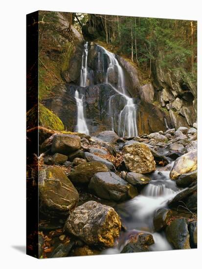 Waterfall Cascading over Rocks-Robert Glusic-Stretched Canvas