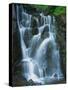 Waterfall Cascading over Rocks-Jagdish Agarwal-Stretched Canvas