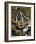 Waterfall Cascading over Rocks-Robert Glusic-Framed Photographic Print