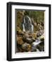 Waterfall Cascading over Rocks-Robert Glusic-Framed Photographic Print