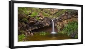 Waterfall Close Lot Caideros, Barranco, Gran Canaria, Canary Islands, Spain-Rainer Mirau-Framed Photographic Print