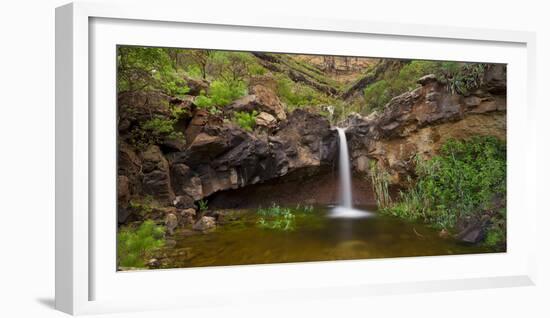 Waterfall Close Lot Caideros, Barranco, Gran Canaria, Canary Islands, Spain-Rainer Mirau-Framed Photographic Print