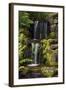 Waterfall, Crystal Springs Rhododendron Garden, Portland, Oregon, USA-Michel Hersen-Framed Photographic Print