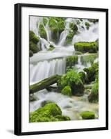 Waterfall Detail, Cirque De La Consolation, Doubs, France-Rainer Mirau-Framed Photographic Print