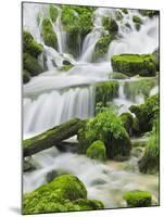 Waterfall Detail, Cirque De La Consolation, Doubs, France-Rainer Mirau-Mounted Photographic Print