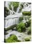 Waterfall Detail, Cirque De La Consolation, Doubs, France-Rainer Mirau-Stretched Canvas