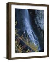 Waterfall Down Rock Face, Fairy Falls, Yellowstone National Park, Wyoming, USA-Scott T. Smith-Framed Photographic Print