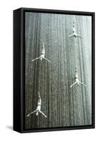 Waterfall, Dubai Mall, Dubai, United Arab Emirates, Middle East-Amanda Hall-Framed Stretched Canvas