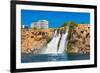 Waterfall Duden at Antalya Turkey - Nature Travel Background-Nik_Sorokin-Framed Photographic Print