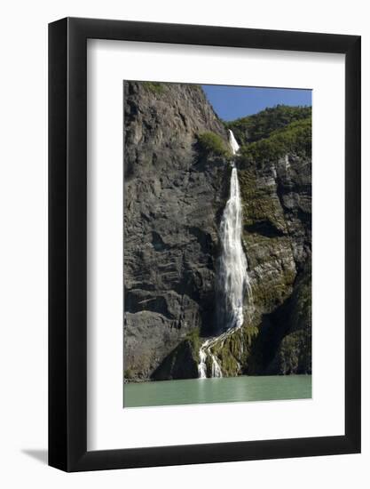 Waterfall from Hanging Valley-Tony-Framed Photographic Print